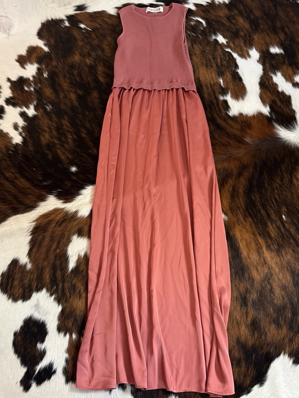 Taylor Rose-Mauve Sleeveless Maxi Dress